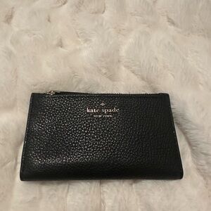 Kate Spade Compact Black Leather Wallet